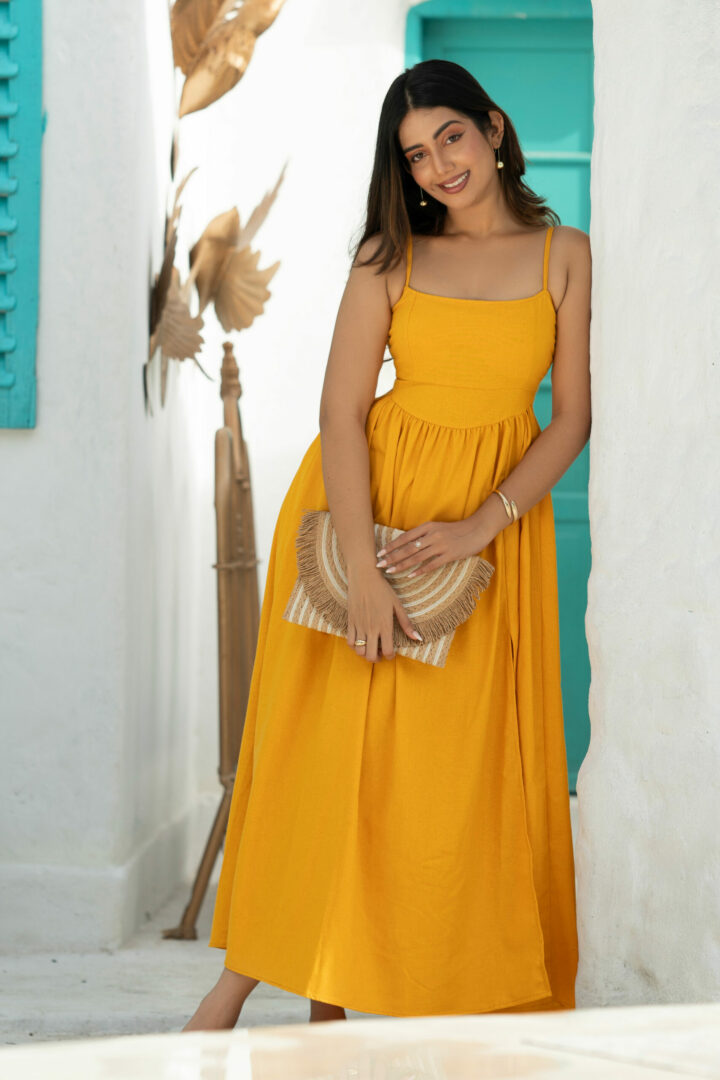 VIOLA YELLOW MAXI DRESS