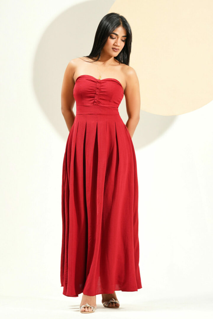 AVANI MAROON MAXI DRESS
