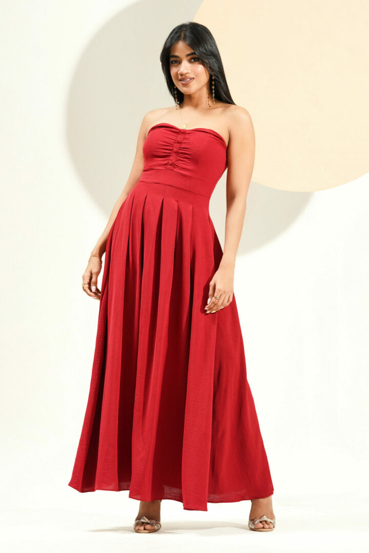 AVANI MAROON MAXI DRESS