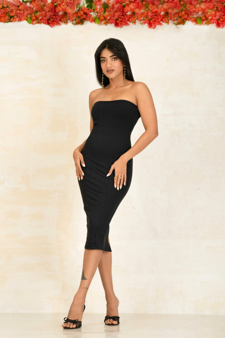 ENYA TUBE MIDI DRESS
