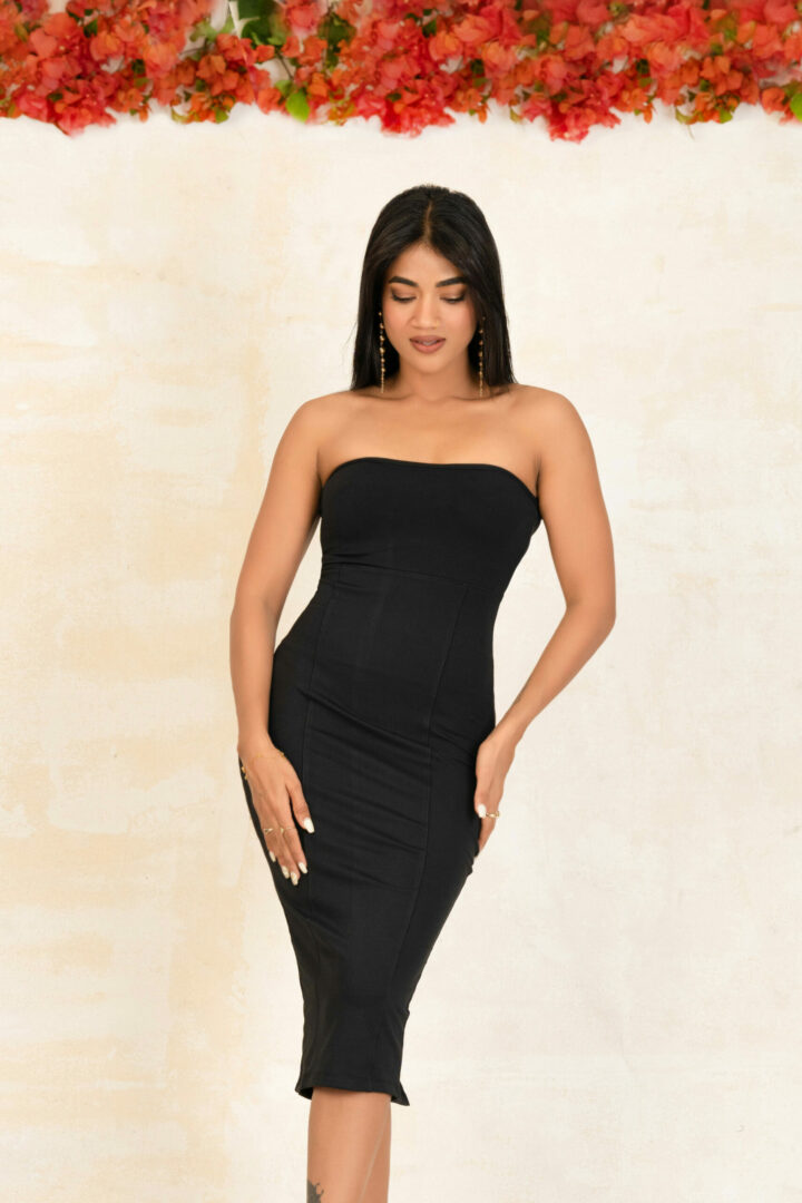 ENYA TUBE MIDI DRESS